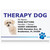 Therapy Dog Identification Card – Blue Paw Print Design with Handler & Dog Info