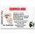 Service Dog ID Card  Bold Dog Silhouette with Medical Cross, ADA Compliance