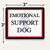Emotional Support Dog Sew-On Patch – with Medical Symbol measurement