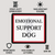 Emotional Support Dog Sew-On Patch – with Medical Symbol measurement