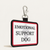 Emotional Support Dog Identification Patch Tag with Caduceus - Clip On & Off - Mental Health Support
