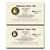 Close-up of official Registered Service Dog Certificate featuring embossed gold seal and custom details