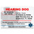 Hearing Dog ID Card  No Photo Required, ADA-Compliant Working Dog Identification Hearing Dog ID Card  No Photo Required, ADA-Compliant Working Dog Identification