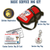 Complete basic service dog kit including red vest, custom ID cards, collar tag with call outs