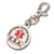 ESA round collar tag with Emotional Support Animal lettering and split ring attachment