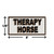 Therapy Horse Embroidered Patch  with measurements
