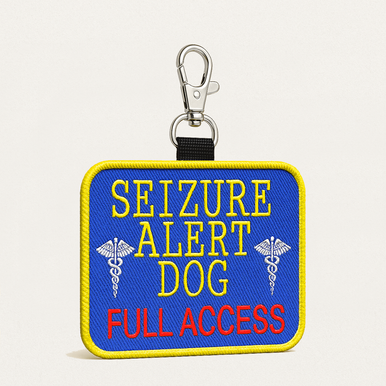 Doggie Stylz Seizure Alert Vest Hunde-Geschirr - Mit Reflektierenden Patches, Brustumfang 24-31", Violett
