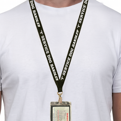 Golden Retriever Print Break Away Lanyard - ID Badge Holder Key Chain