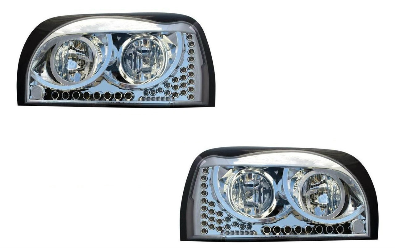 Freightliner Century Headlight (SET) CHROME w/AmberLED DayLight