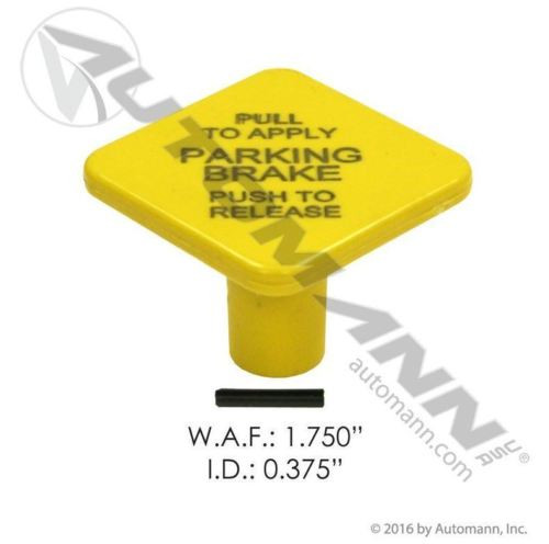 Bendix Style Yellow Diamond Parking Brake Knob for Push Pull Valves