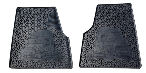 Freightliner Floor Mat Set – Cascadia- Coronado (Black 2 PCS) Heavy Duty