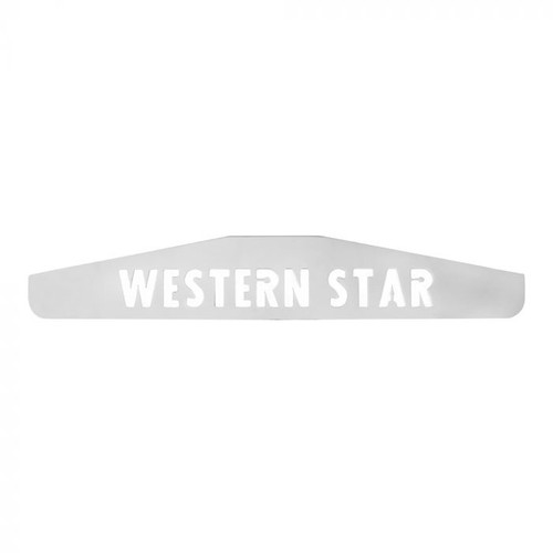 Chrome Mud Flap Weight WESTERN STAR (For 24" Wide Mud Flap)