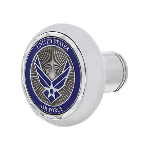 Deluxe Chrome Military Air Valve Knob - AIR FORCE