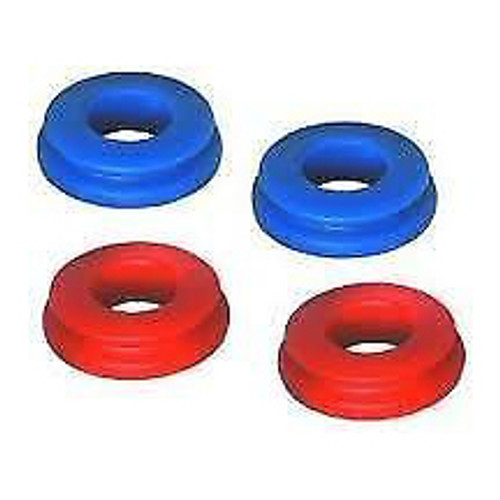 Poly glad hand seals for Trucks and Trailer, Red and Blue, Set of 4