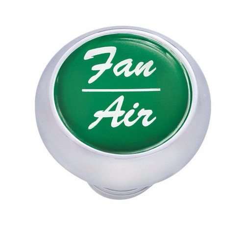 Small Deluxe Fan-Air Dash Knob for Peterbilt, Freightliner, Kenworth, Green