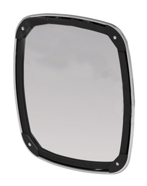 Convex Chrome Heated Mirror Head, Universal Fit