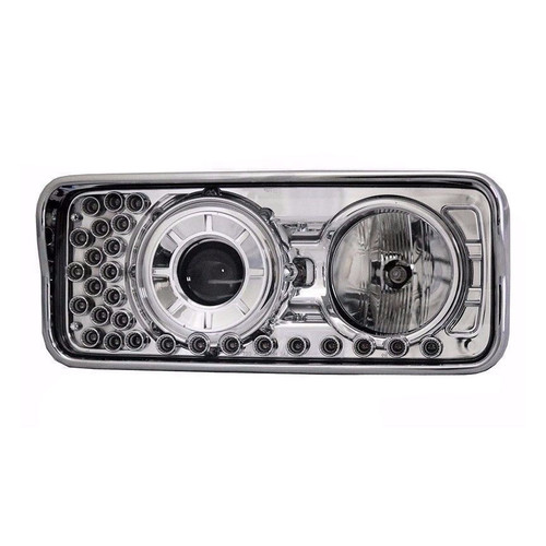 CHROME PROJECTOR HEADLIGHT FREIGHTLINER CLASSIC, CLASSIC XL, Driver Side