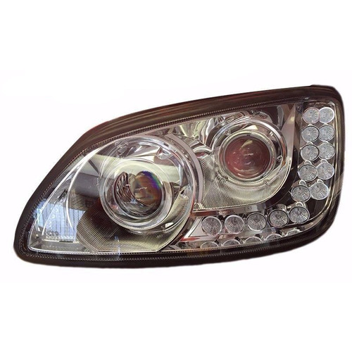 KENWORTH 18 LED CHROME PROJECTOR HEADLIGHT (DRIVER-LH) KENWORTH T660