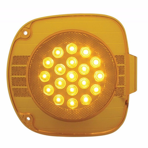 22 LED Freightliner Turn Signal Lights - Amber LED with Amber Lens