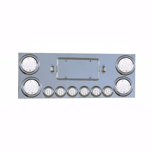 Rear Center Panel Stainless Steel w/ Dual Function (40 LED Lights) Chrome Plated 