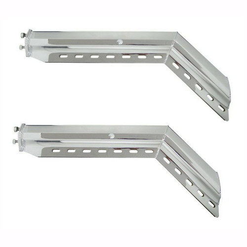 45° Angled Chrome Mud Flap Hanger (2")