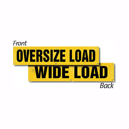 Wide Load / Oversize Load Reversible Sign Banner, 18"x84"
