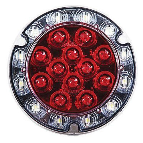 Maxxima Round Hybrid 21 LED Stop Tail Turn and Back Up Light, PigTails Included