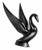 Swan Bugler Hood Ornament (MATTE BLACK) 