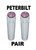 Toggle Switch Ext. Short Chrome - Purple Diamond (PAIR) PETERBILT