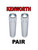 Toggle Switch Ext. Short Chrome - Clear Diamond (PAIR) KENWORTH