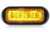 Strobe Warning Light (Amber/Clear) 4 LED Surface Mount Ultra Thin