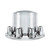 Rear Axle Dome Cover W/ 33mm Standard Thread-On Nut Covers - Chrome