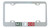 Flag of Mexico -  Chrome Metal License Plate Frame - 