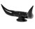 BULL HORN HOOD ORNAMENT (Matte Black) With Base