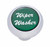 Small Deluxe Wiper-Washer Dash Knob - (Green) Peterbilt  Freightliner Kenworth