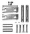 Peterbilt Spring Shackle Kit (7.5" Side-bars)