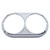 Chrome plastic Dual Round Headlight Bezel for 349 359 Peterbilt