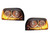 Freightliner Century  Headlight (SET) Black & Chrome Led turn signal