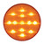2.5" Amber Marker Lamps (13 LEDs) Amber LED with Amber Lens, Pair