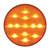 2.5" Amber Marker Lamps (13 LEDs) Amber LED with Amber Lens, Set of 4