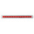 12" Ultra Thin LED Red Marker Light Bar - Red Lens With Chrome Bezel