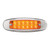 Ultra Thin Spyder 12 LED Marker Clearance Light Chrome Bezel Dual Function-Amber