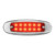 Ultra Thin Spyder 12 LED Marker Clearance Light Chrome Bezel Dual Function - Red