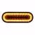 24 LED 6" Oval "Mirage" Turn Signal Light - Amber LED with Clear Lens