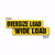 Wide Load / Oversize Load Reversible Sign Banner, 18"x84"