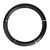 Steering Wheel Cover, Heavy Duty Black with Chrome Trim, 18"