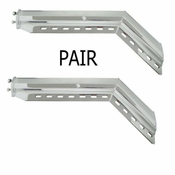 45° Angled Chrome (2 .5") Mud Flap Hanger set