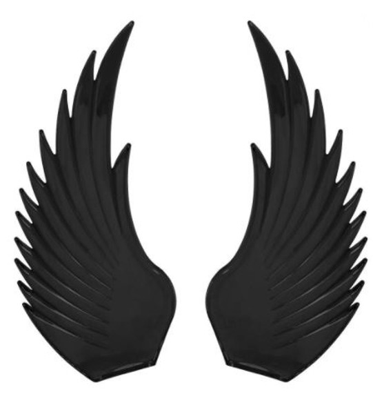 Windrider (BLACK) Hood Ornament Replacement Wings