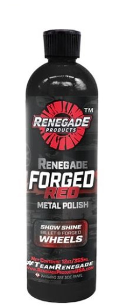 Renegade Forged Red Metal Polish- Show Shine Billet & Forged Wheels (12 oz)