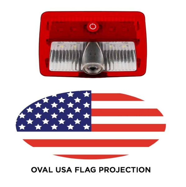 USA FLAG LED PROJECTOR Door Light (R/H) Kenworth /Peterbilt